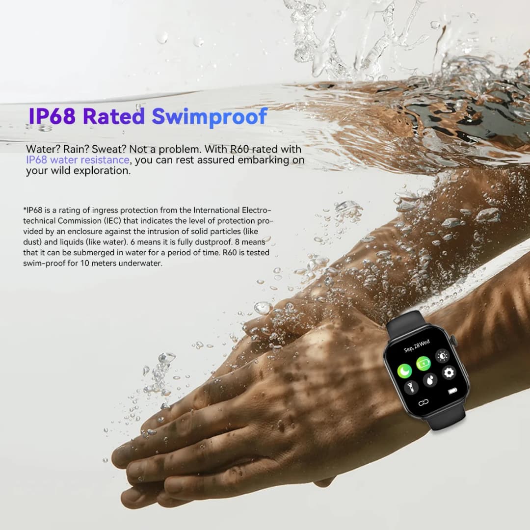 [World Premiere] Blackview R60 Smartwatch 1.96'' AMOLED Display 800mAh Bluetooth Phone Calls Health and Fitness Tracking Watch - 5