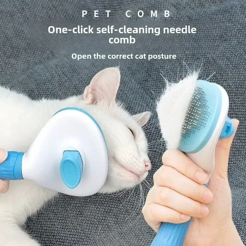 For Cat Accessories Dog Grooming Equipment Cats Products Non-slip Beauty Brush Pet Hair Removal Comb Things Supplies Home Garden - 2
