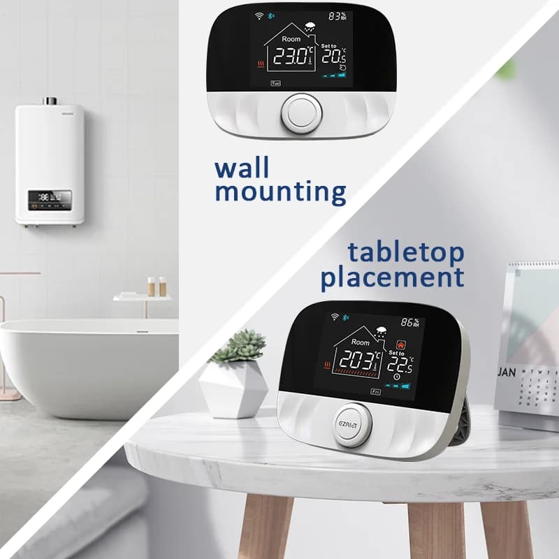 منظم حرارة Tuya WiFi مستقبل لاسلكي RF وحدة تحكم عن بعد في درجة الحرارة الذكية يعمل مع Alexa Google Home لغلاية الماء والغاز - 6