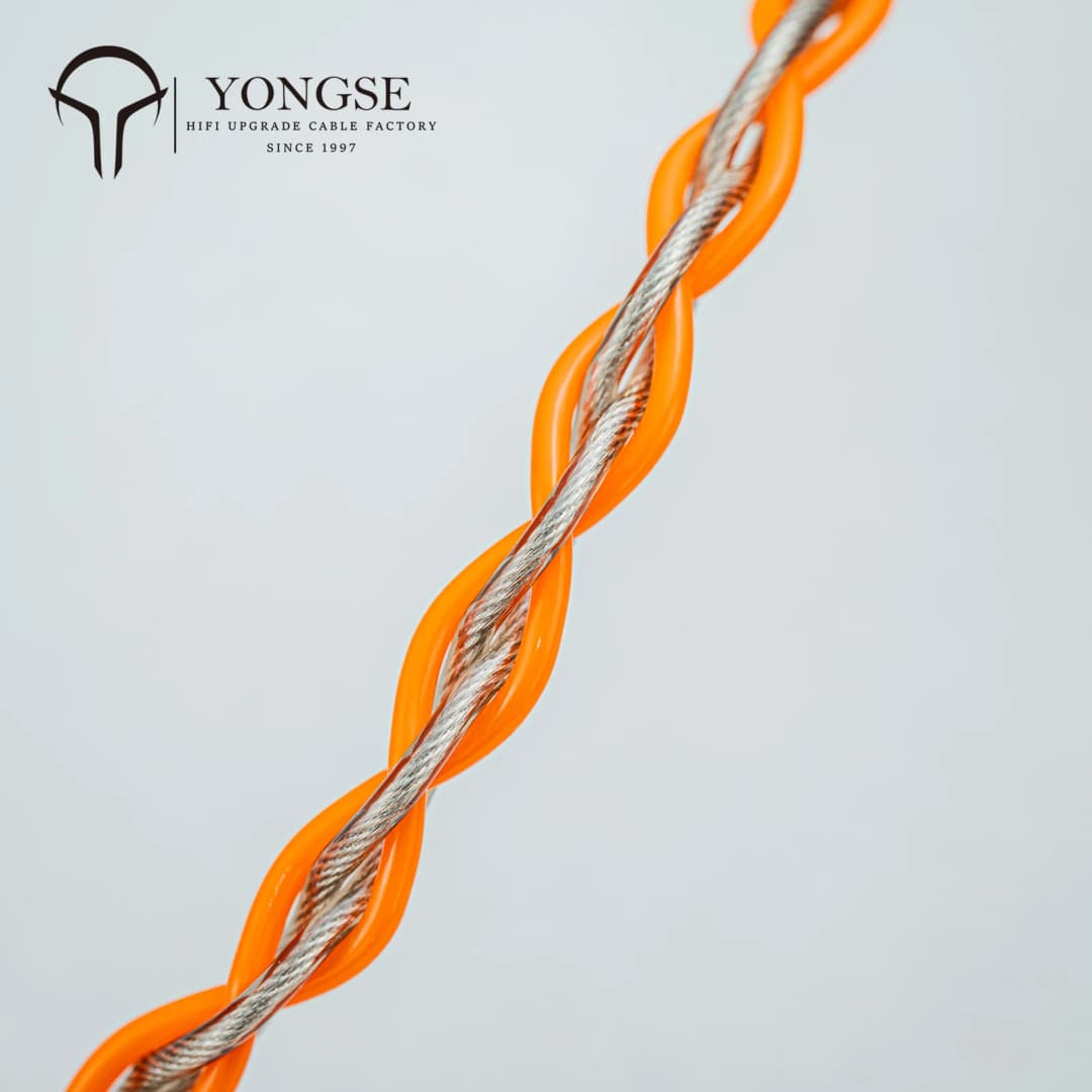 YONGSE TAN / Bounty High Purity Single Crystal Silver-plated Copper Upgrade Earphone Cable Gold Plated Plug - 5