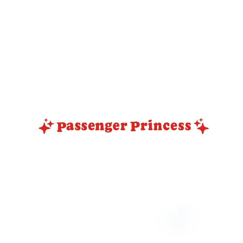Car Stickers Fun Mirror Decorative Sticker Passenger Princess Waterproof Sticker Mirror Cover Film Woman for Universal Model - 5