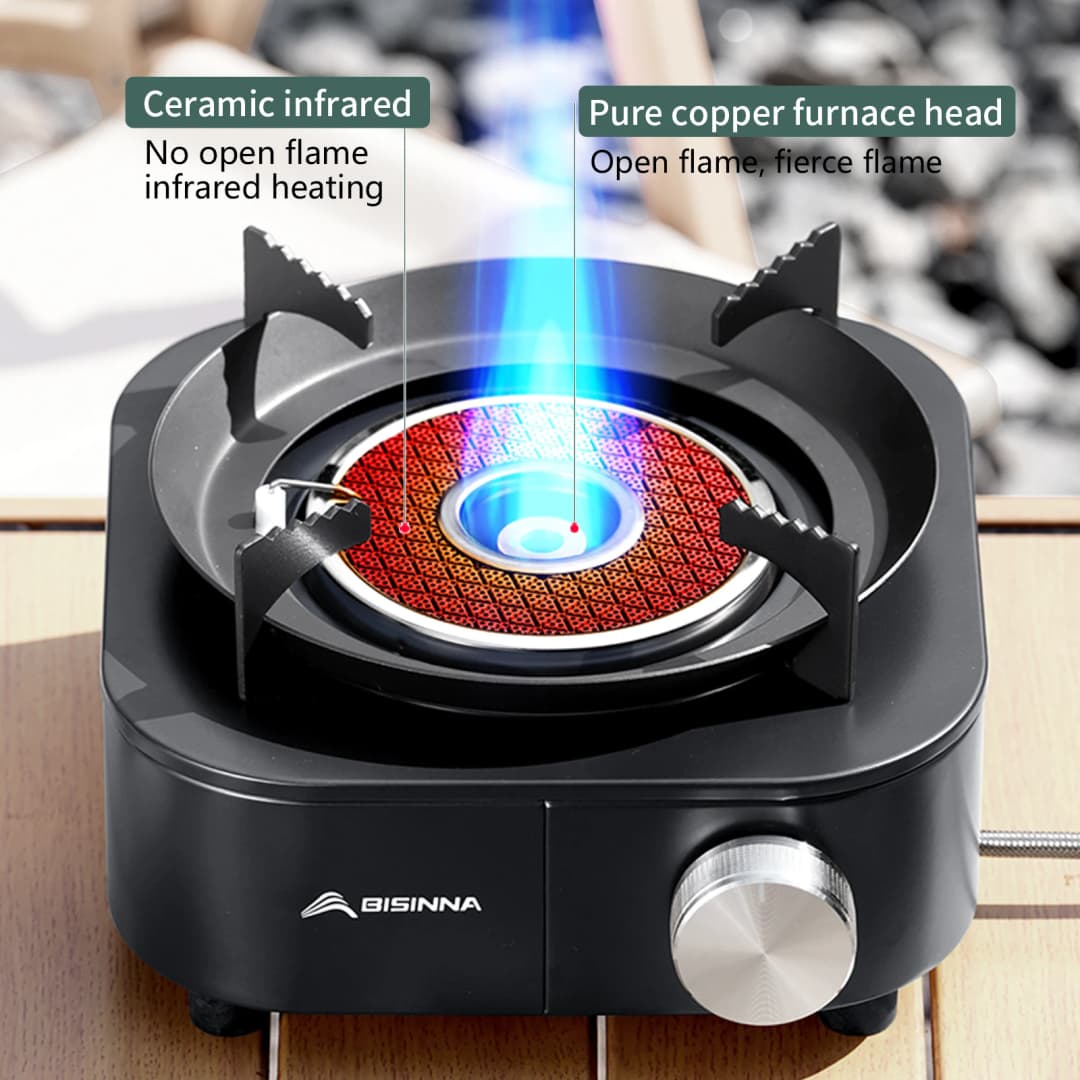 BISINNA 4000W High-power Infrared Stove Portable Lightweight Gas Burner Split Type Stove Outdoor Camping Supplies Picnic Hiking - 2