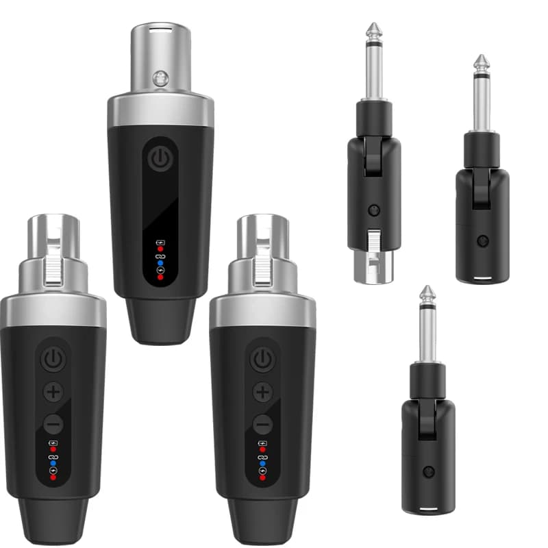2.4g XLR Wireless Microphone System Transmitter and Receiver Suitable For Dynamic Microphones and 5V Condenser Microphones(M-04) - 6