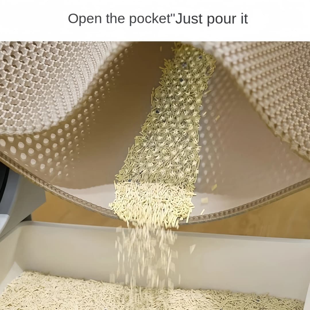 Large size Cat Litter Mat Eva Double Layer Waterproof Cat Litter Mat Pet Litter Box Mat Pet Toilet Cat Mat Cat Toilet Mat - 2