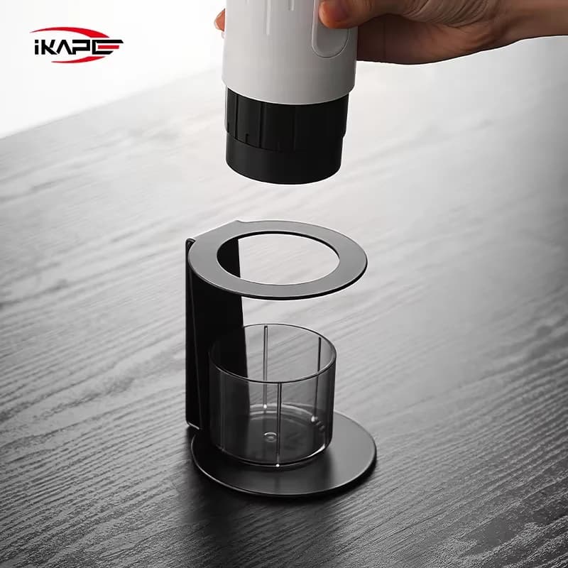 IKAPE Portable Coffee Machine Stand,Metal Coffee Drip Stand,For Wireless Electric Portable Espresso Coffee Machine - 4