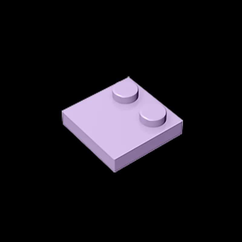 Gobricks GDS-1483 Tile, Modified 2 x 2 with Studs on Edge  compatible with lego 33909 pieces of children's toys - 2