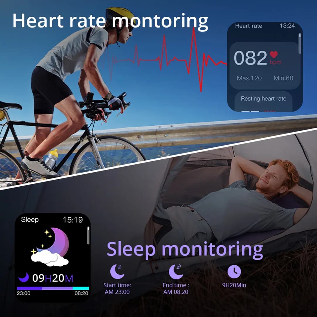COLMI P73 1.9" Outdoor Military Smart Watch Men Bluetooth Call Smartwatch For Xiaomi Android iOS, IP68 Waterproof Fitness Watch - 4