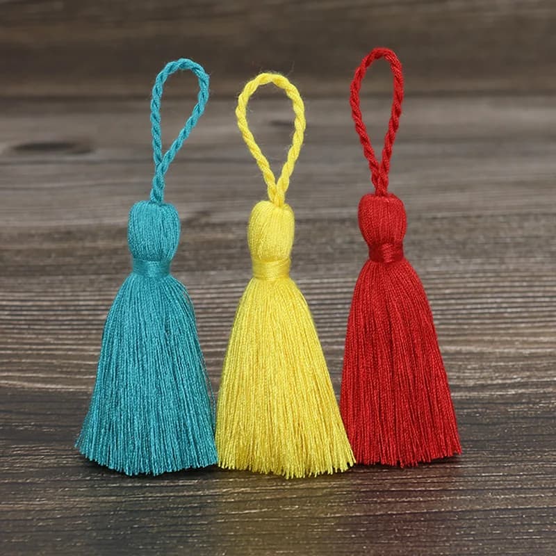 5-20Pcs 8cm Cotton Tassels Hanging Rope Fringe Tassels For Sewing Craft Home Curtains Garment Decoration Accessories - 3