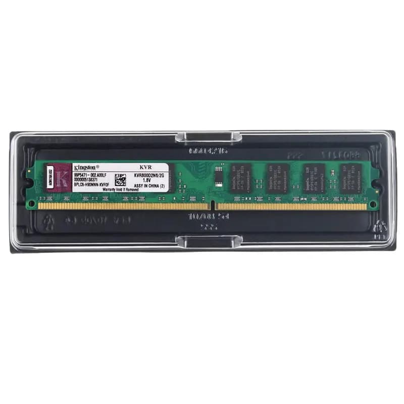ذاكرة رام كينجستون DDR2 2 جيجابايت 4 جيجابايت (2X2 جيجابايت) عدة ذاكرة DIMM لجهاز الكمبيوتر المكتبي 667 ميجاهرتز 800 ميجاهرتز PC2-5300 6400 ذاكرة رام DDR2 - 5
