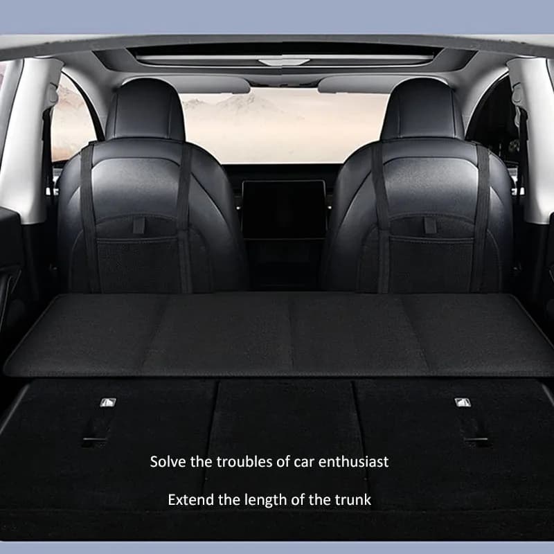 Car Back Seat Extender Seat Cushion Travel Bed Camping Mattress Foldable Storage Storage Convenient Trunk Extension Plate - 2