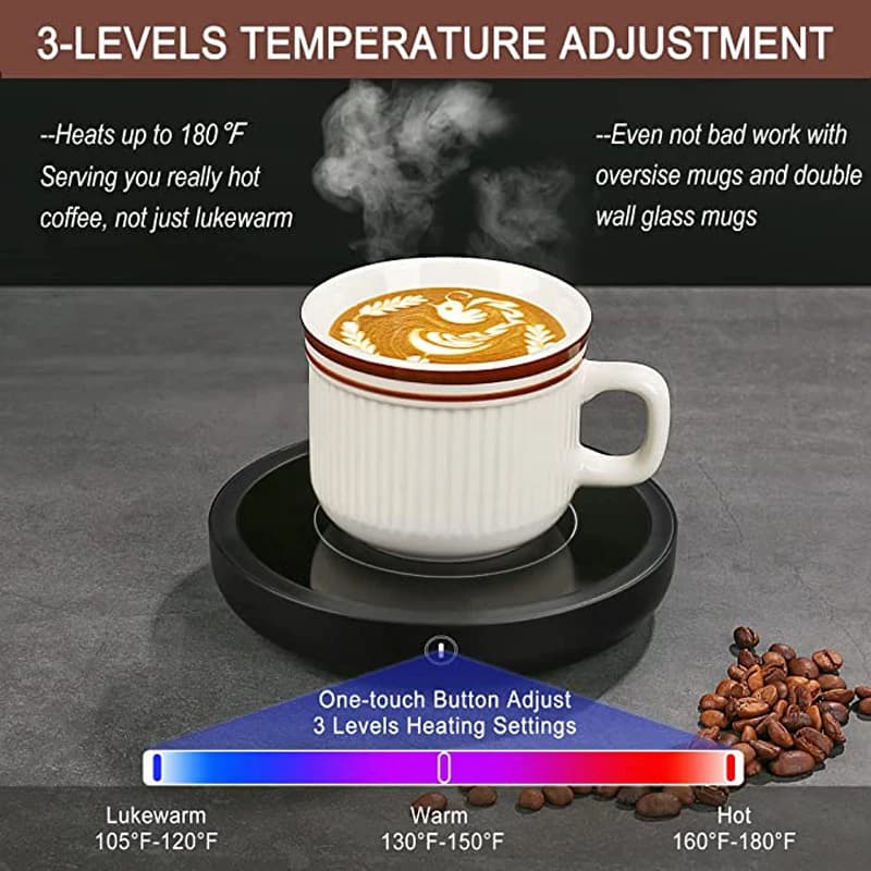 Cup Heater Coffee Mug Warmer Hot Tea Makers Heating Pad Warmer Coaster Electric Hot Plate Coffee Heater For Tea Milk - 2