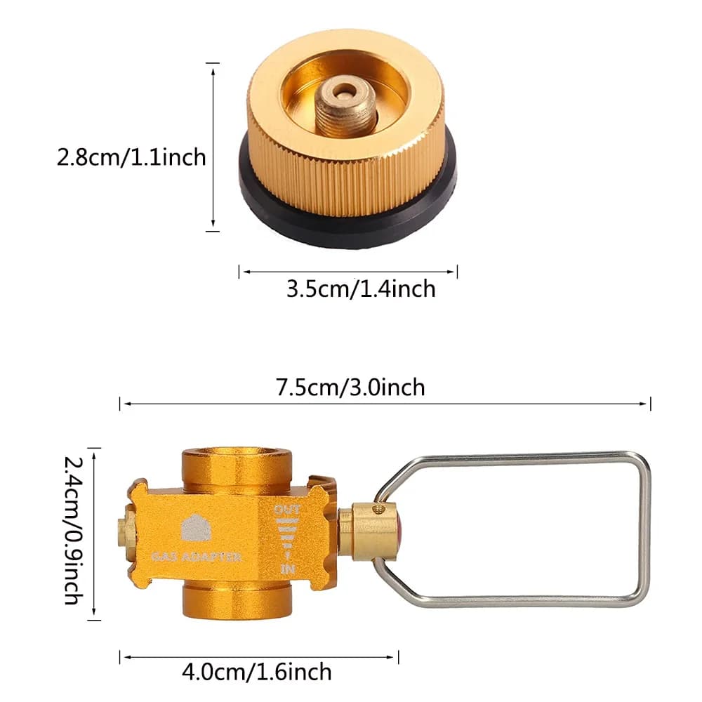 Outdoor Camping Stove Propane Refill Adapter Gas Burner Gas Filling Butane Cylinder Tank LPG Saver Gas Adaptor Valve Equipment - 4