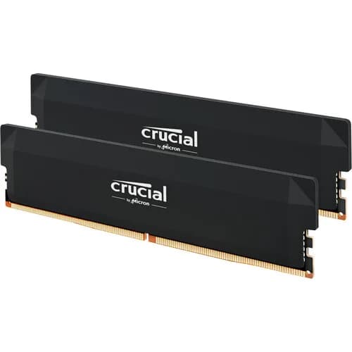 Crucial Pro DDR5 RAM 16GB 32GB Kit C36 C48 6000MHz Overclocking Desktop Gaming Memory AMD Expo Compatible Black CP2K16G60C36U5B