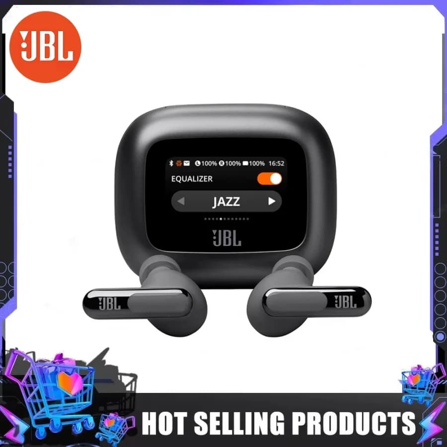 JBL Live Beam 3 TWS Bluetooth Earphones Active Noise Cancelling Touch Control Low Latency Audio Comfort Fit IP54 Sweatproof - 2