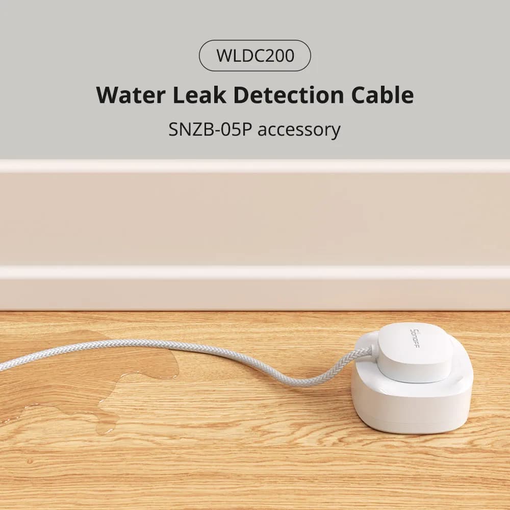 كاشف تسرب المياه SONOFF Zigbee 3.0 SNZB-05P مع كابل كشف، عمر افتراضي 5 سنوات، IP67، تحكم عن بعد عبر أليكسا وجوجل هوم - 2