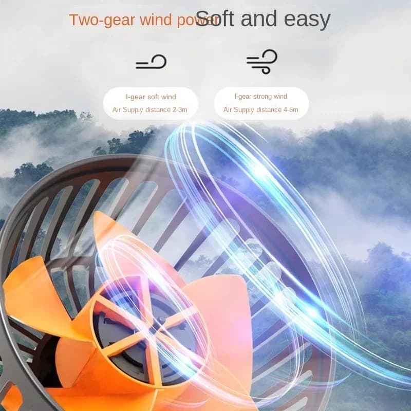 Car Fan 360° Adjustable 3 Head Air Fan Automotive Electric Fan USB/12V/24V Fan 2 Speeds Car Silent Fan For Home Desk Office&Car - 3