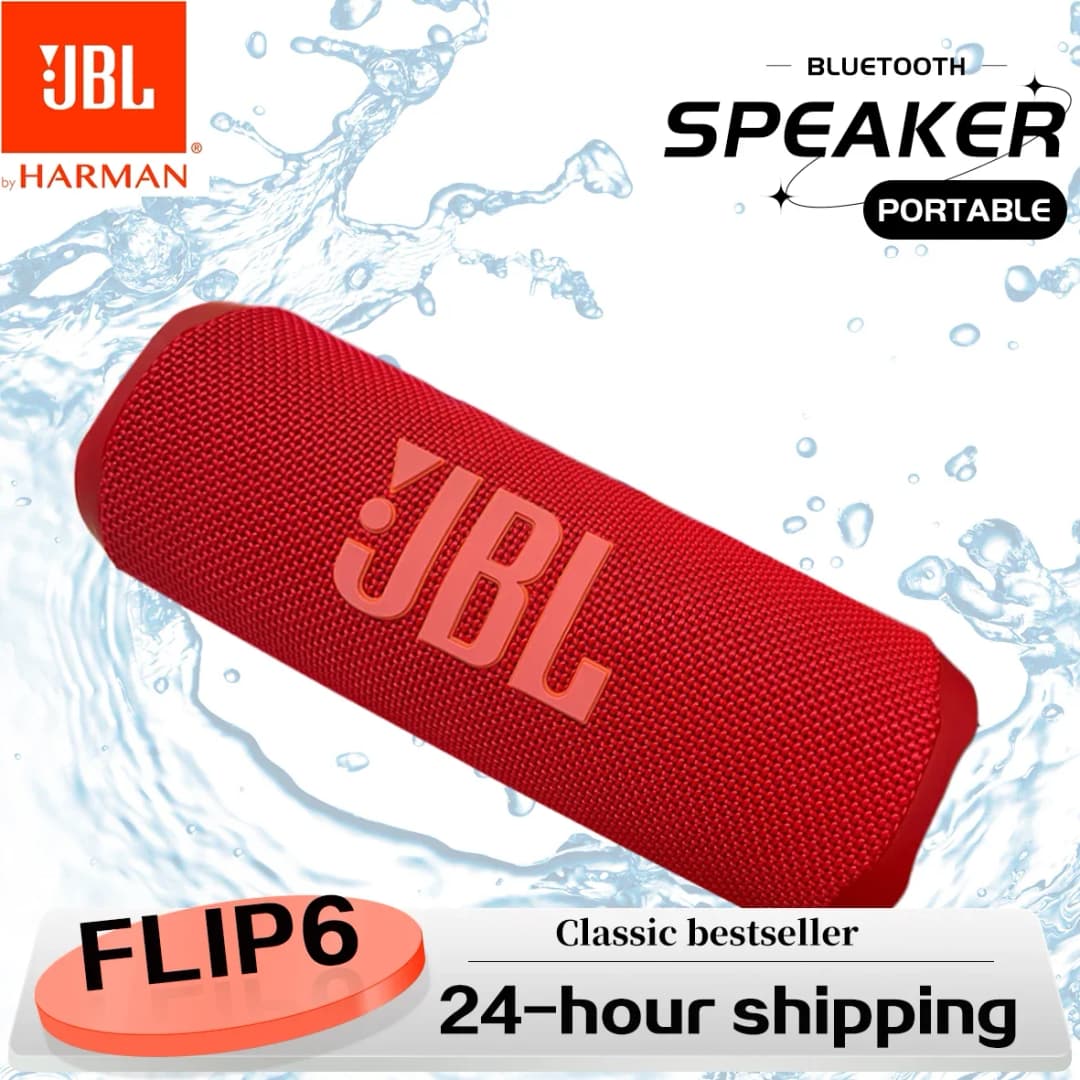 JBL Flip 6 Portable Wireless Bluetooth Speaker - Rugged Waterproof with Enhanced Sound And Independent Tweeters - 6