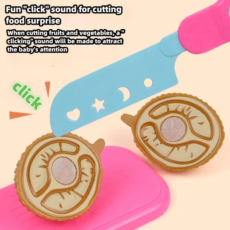 25 PCs Set DIY Fruit Cutting Music Toy Simulation Vegetable Fruit and Vegetable Children's Toy Girl Boy Kitchen Food Set - 5