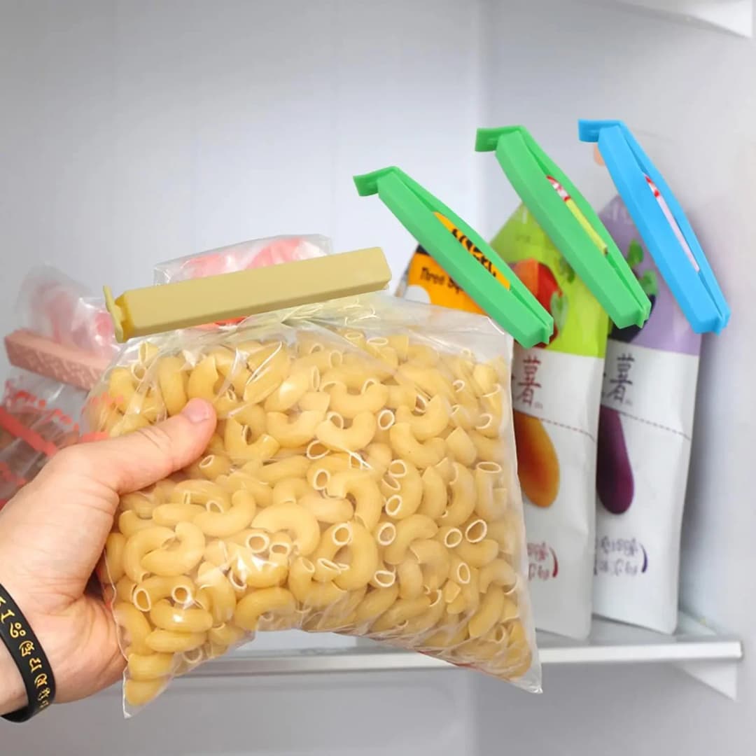 10/5PCS Portable Kitchen Storage Food Snack Seal Sealing Bag Clips Sealer Clamp Plastic Tool Kitchen Accessories Food Bag Clips - 4