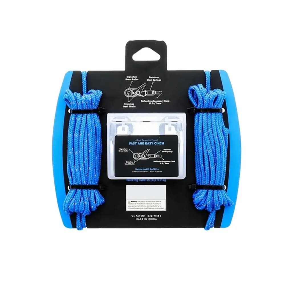 Lock Buckle Rope with Roller Tensioner Non-Slip Heavy-duty Tie Down Rope Quick Adjust Easy operation Paracord Adjusters Camping - 5