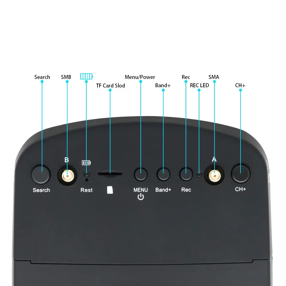 نظارات EV800D FPV بدقة 800*480 وشاشة 5 بوصة مع بطارية لطائرات RC FPV - 6