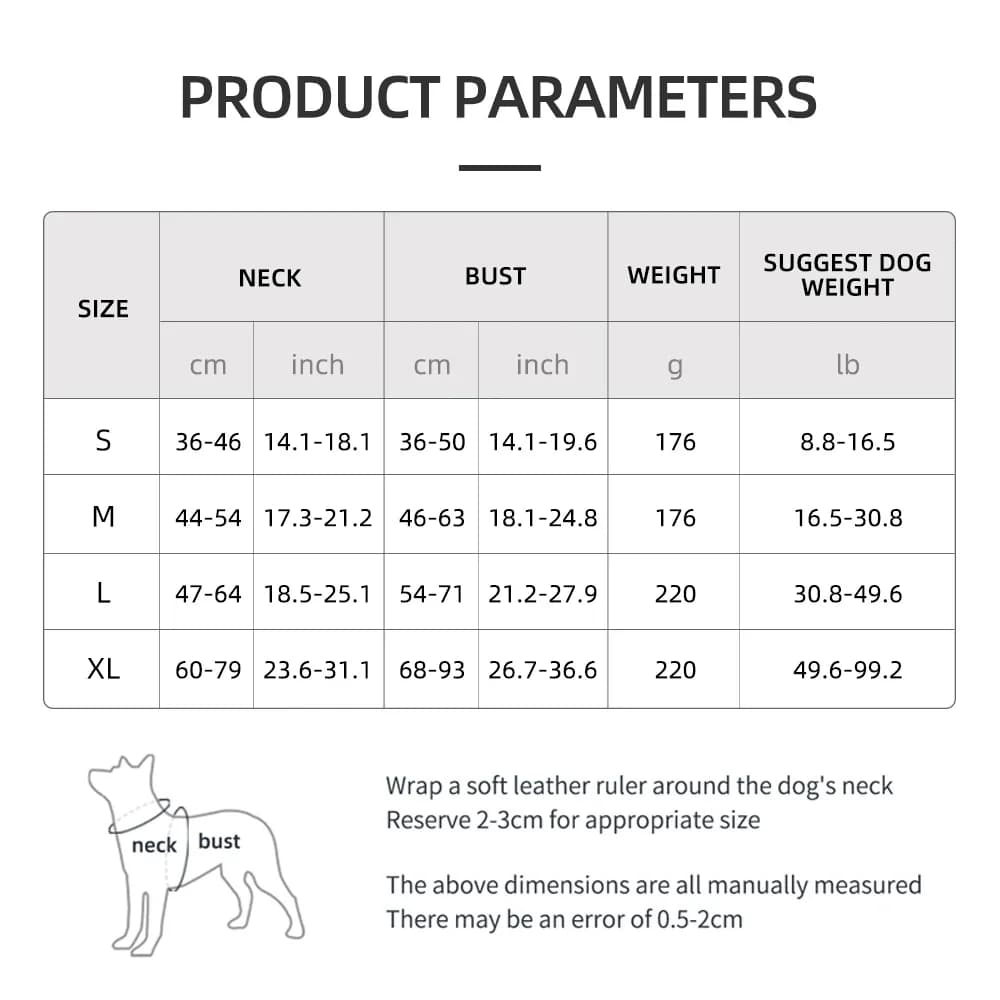 Dog Tactical Chest Harness Multifunctional Undershirt Reflective Dog Chest Harness Explosion-Proof Dog Chest Harness - 6
