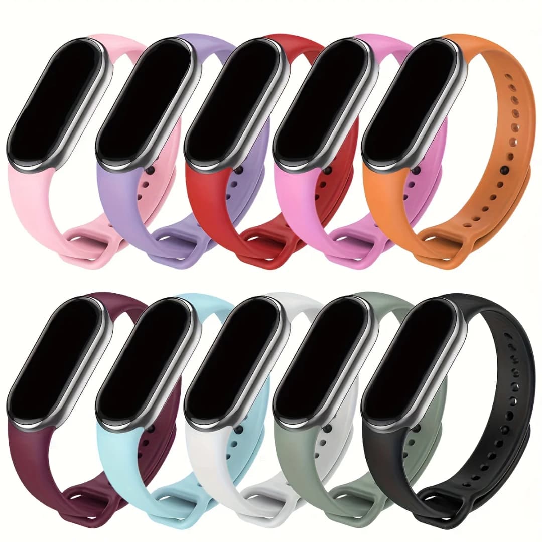 حزام سيليكون جديد لجهاز Xiaomi Mi Band 10 و9 و8، حزام NFC، سوار رياضي من المطاط، اكسسوارات Smart Band 10 و9 و8 - 4