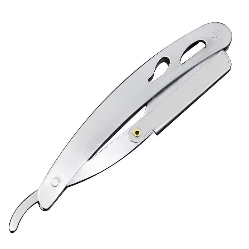 Professional Manual Shaver Straight Edge Stainless Steel Barber Razor Men Folding Shaving Shave Beard Cutter with Blade - 3