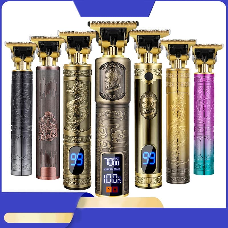 ماكينة قص شعر كهربائية احترافية، ماكينة قص شعر لاسلكية عبر USB، ماكينة تشذيب اللحية، مجموعة العناية الشخصية، ماكينة قص شعر - 2