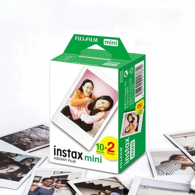 10/20 sheets Fujifilm Instax Mini White Edge Films Photo Paper Films For Fujifilm Instant Mini 11 9 8 25 50s Fuji camera Paper