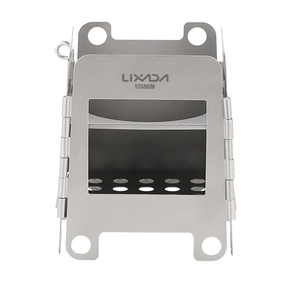 موقد خشب قابل للطي خفيف الوزن من التيتانيوم Lixada ، موقد جيب ، موقد كحول صغير للتخييم في الهواء الطلق ، والطبخ ، والنزهات - 2