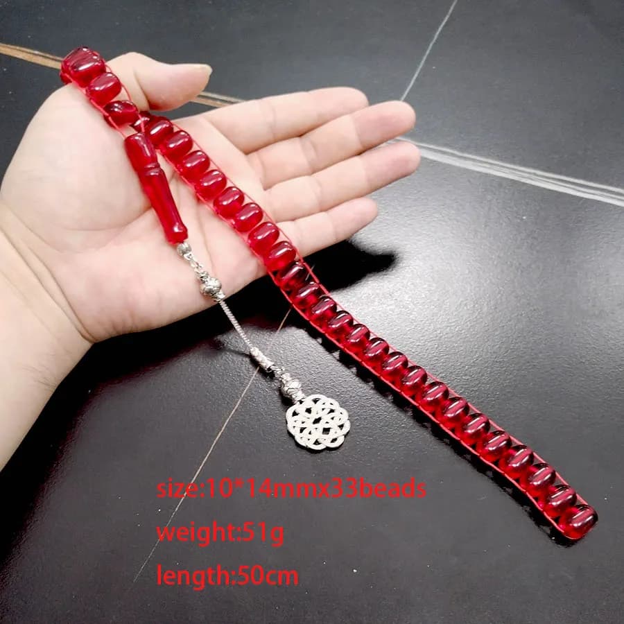 تسبيح تركي باكليت 2026 وصل حديثًا 33 خرزة صلاة سوار مسبحة هدية عيد رمضان إكسسوارات عربية في متناول اليد - 6