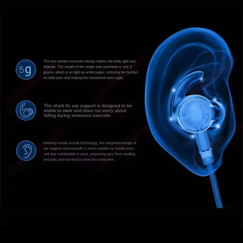 Original Huawei Honor xSport AM61 Earphone Bluetooth Wireless Connection with Mic In-Ear Style Charge Easy Headset for Sports - 3