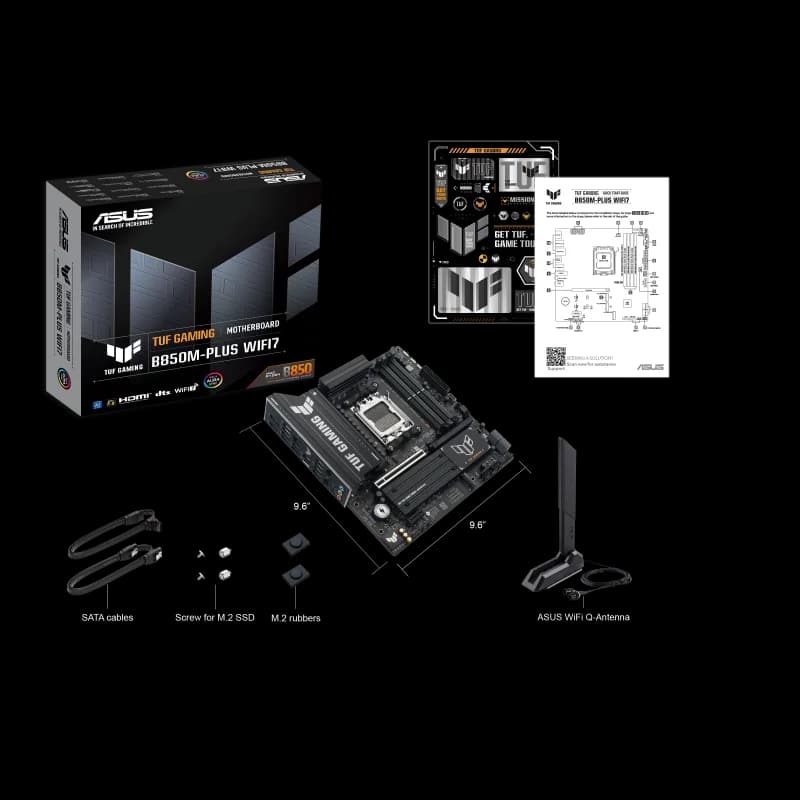 Asus TUF Gaming B850M-Plus WIFI7 DDR5 256GB Compatible with 9000/8000/7000 series Support PCIe 5.0 Adopting the AM5 architecture - 6
