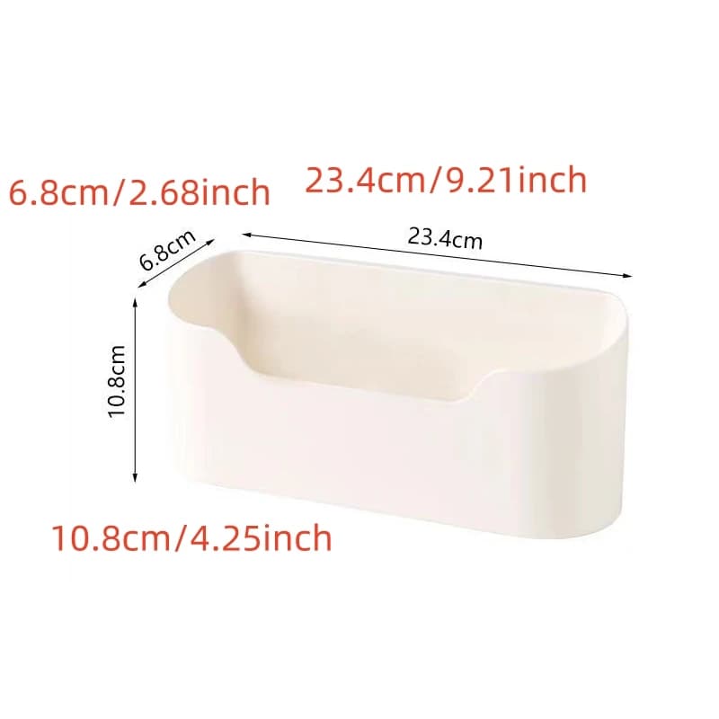 Kitchen Wall-mounted Adhesive Storage Rack Multifunctional Cabinet Door Storage Box Under Sink Drawer Shelf Bathroom Organizer - 6