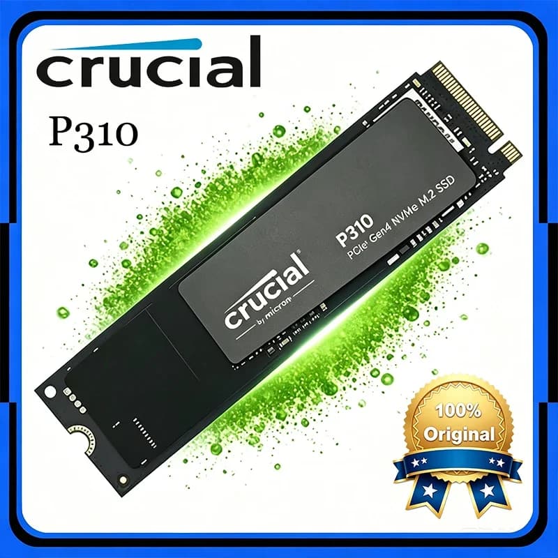 قرص صلب داخلي Crucial P310، 1TB/2TB، 2280 PCIe Gen4 3D NAND NVMe M.2 SSD، سرعة تصل إلى 7,100 MB/s، لأجهزة الكمبيوتر، OEM
