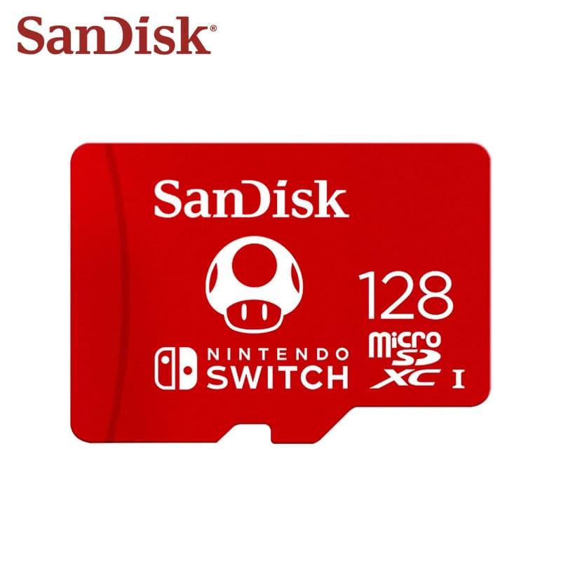 بطاقة ذاكرة SanDisk Micro sd بسعة 64 جيجابايت microSDXC لتخزين ألعاب Nintendo Switch، بسعة 128 جيجابايت و256 جيجابايت، بسرعة تصل إلى 100 ميجابايت/ثانية، بطاقة ذاكرة Switch بسعة 512 جيجابايت - 2