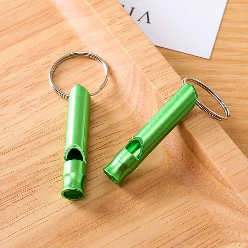 1PC Multicolour Multifunctional Aluminum Emergency Survival Whistle Keychain For Camping Hiking Outdoor Tools Training Whistle - 3