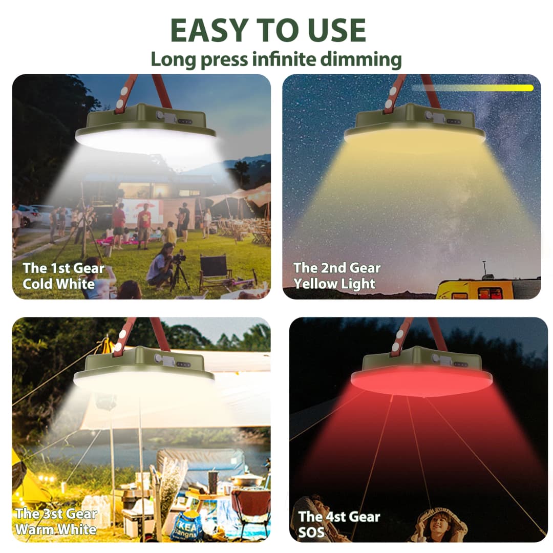 MOSLIGHTING13500maH LED Charging Camping Light With Magnet Portable Torch Fashion Tent Lamp Work Maintenance Emergency Lighting - 5