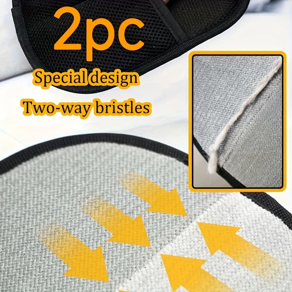 2Pcs Upgraded Pet Shedding Gloves — Five-Finger Reusable Hair Remover for Cats & Dogs - 4