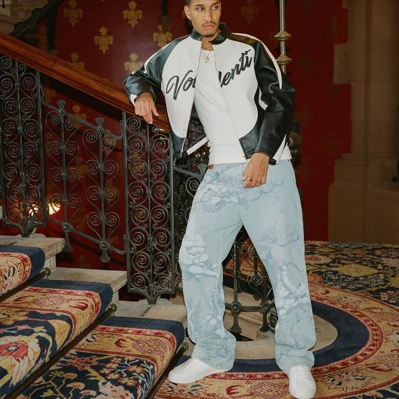 جينز Y2k Angel الواسع ريترو ستايل سهم كيوبيد للرجال والنساء بنطلون هيب هوب أمريكي ملابس الشارع للجنسين جينز مستقيم كاجوال - 5