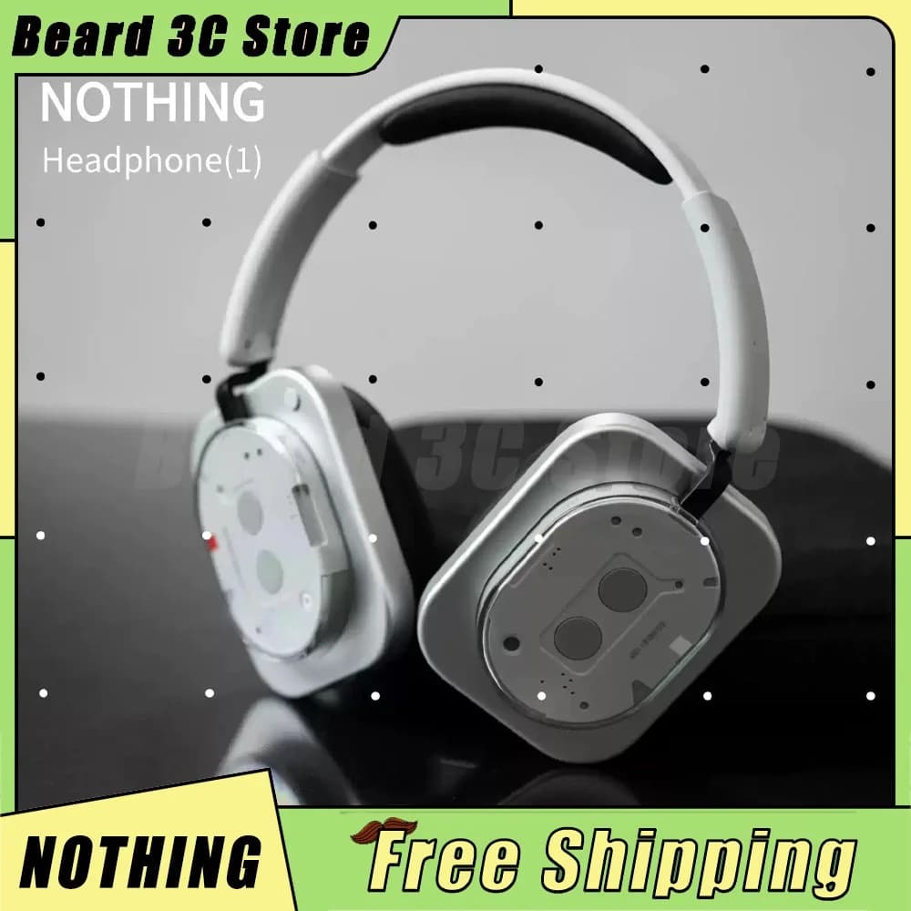 Global Version Nothing Headphone (1) 40mm Dynamic Driver Wireless Headphone 15 Quick Charge Anc Headset Support Aac Sbc Ldac