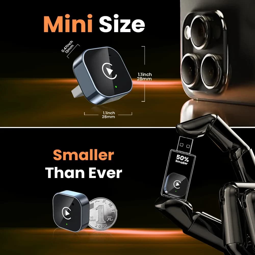 2In1 Wireless CarPlay Android Auto Adapter USB Dongle Smart Mini Box Plug And Play 5G WIFI Bluetooth For Jeep Audi MG Kia VW - 3