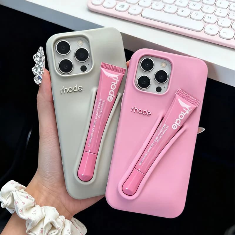 Hot Brand Lemontini Phone  Case for IPhone 11 12 13 14 15 16 Pro Max Plus 17 Air Makeup Lip Gloss Silicone Cover with Lip Glaze - 6