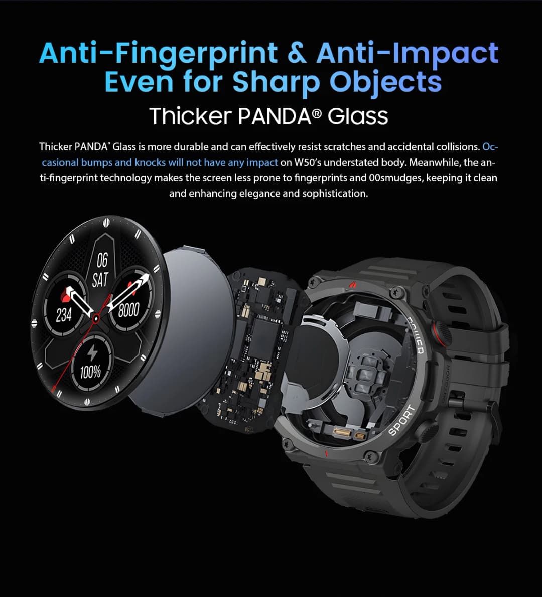 Blackview NEW Smart Watch W50 Waterproof Smart Watch New Version Men Women Health and Fitness Tracking Watch, Bluetooth Calling - 2
