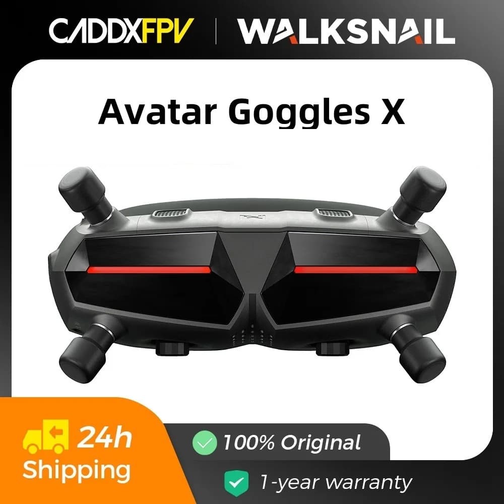 نظارات CADDXFPV Walksnail Avatar HD X 5.8GHz مستقبل Steadyview تتبع الرأس 1920*1080 نظارات فيديو FPV لطائرات الدرون RC