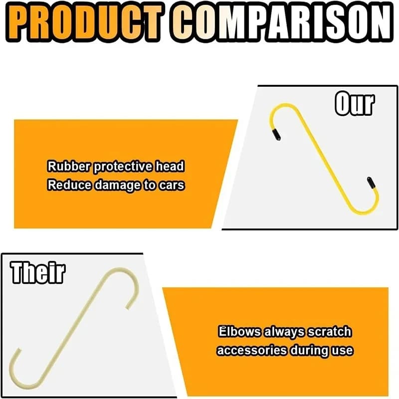 خطافات كاليبر فرامل السيارة خطافات تعليق كاليبر فرامل مع أطراف مطاطية أدوات عالمية لعمل محمل الفرامل محور التعليق - 5