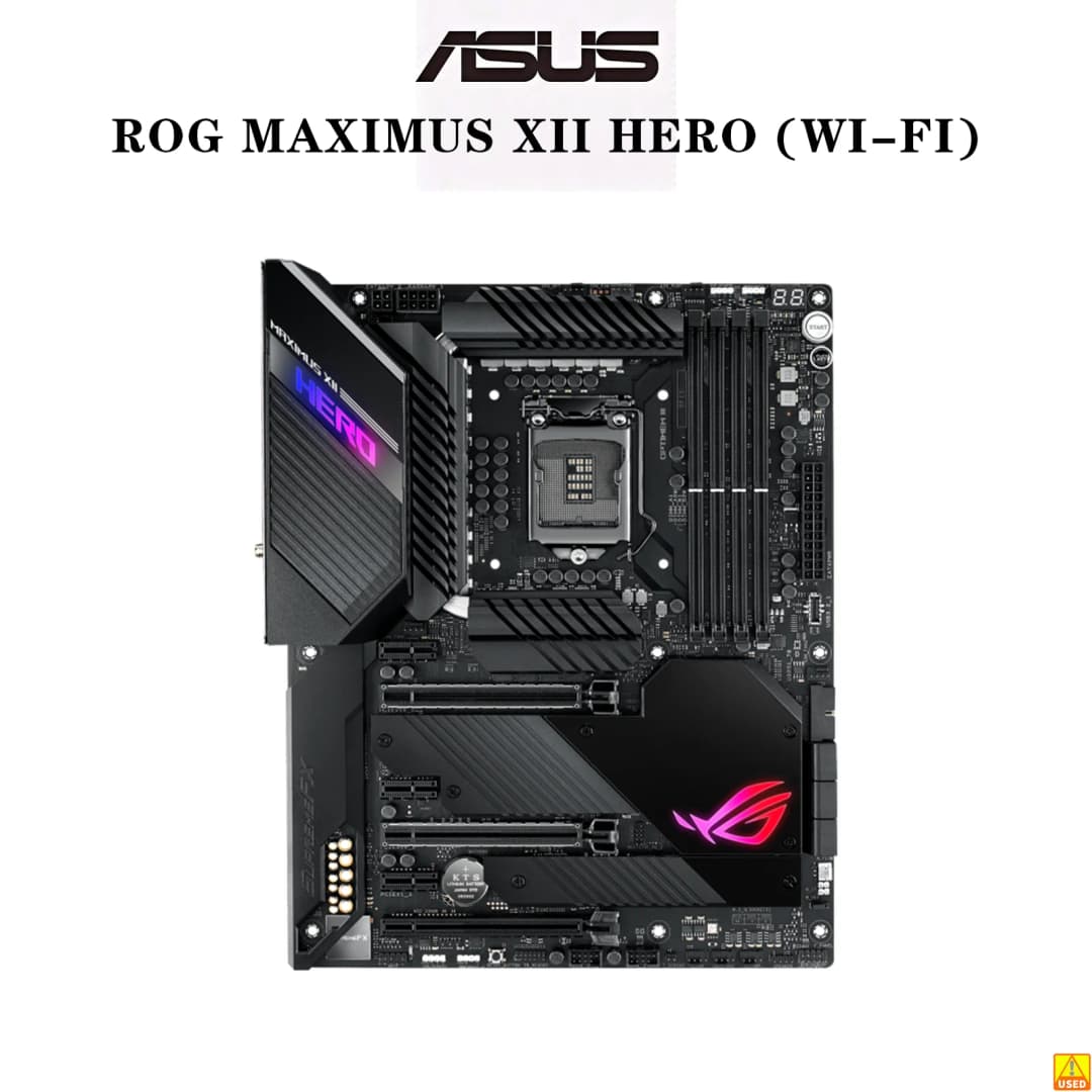 ASUS ROG MAXIMUS XII HERO (WI-FI) Motherboard Socket LGA1200 CPU DDR4 4800(O.C) MHz Memory Chipset Z490 ATX Mainboard - 2