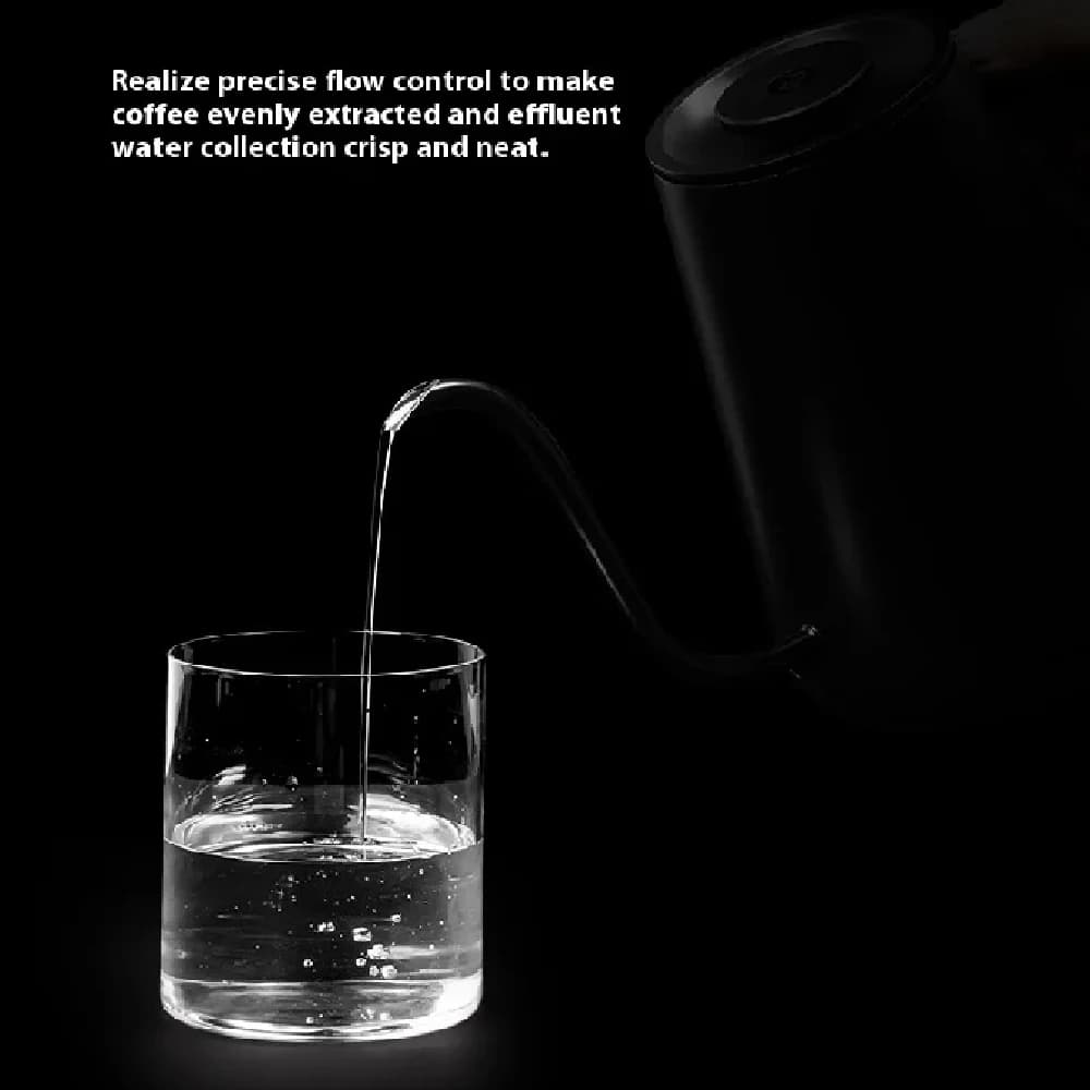 طنجرة تحكم في درجة الحرارة Timemore Fish Pro X سعة 900 مل من الفولاذ المقاوم للصدأ كهربائية يدوية لغسل القهوة يدويًا - 5