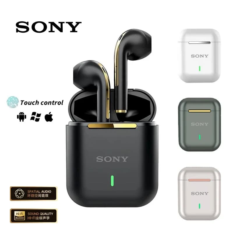 سماعات أذن Sony J18 TWS لاسلكية أصلية: بلوتوث، سماعات رياضية HiFI ستيريو، مقاومة للماء مع مايكروفون